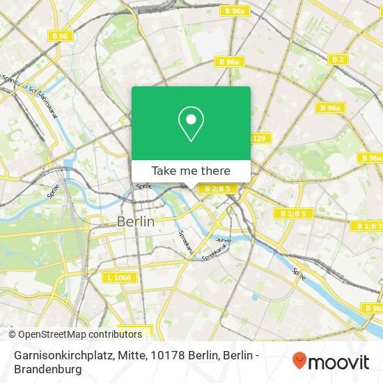 Карта Garnisonkirchplatz, Mitte, 10178 Berlin