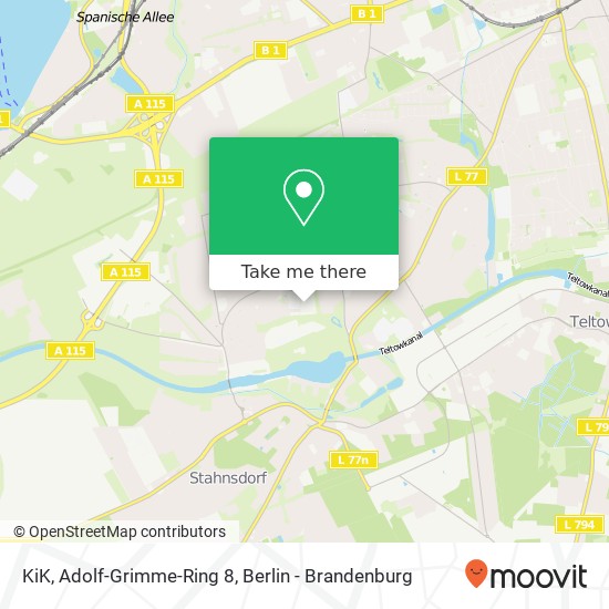 Карта KiK, Adolf-Grimme-Ring 8