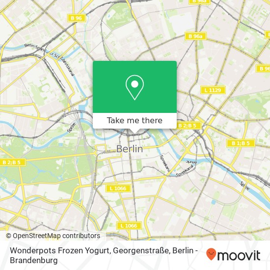 Wonderpots Frozen Yogurt, Georgenstraße map