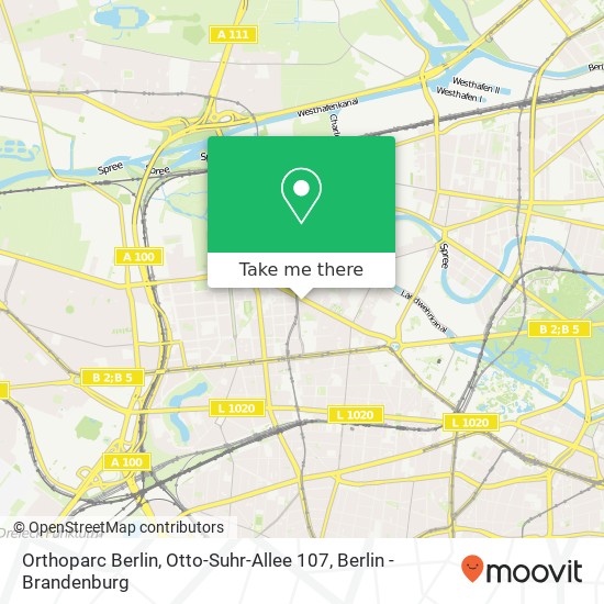 Orthoparc Berlin, Otto-Suhr-Allee 107 map