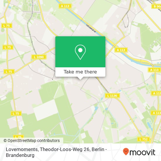Lovemoments, Theodor-Loos-Weg 26 map