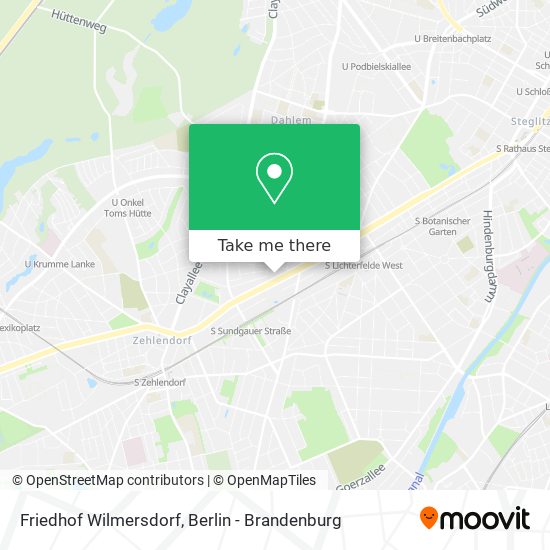 Friedhof Wilmersdorf map