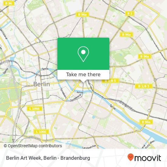 Berlin Art Week map