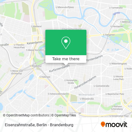 Eisenzahnstraße map