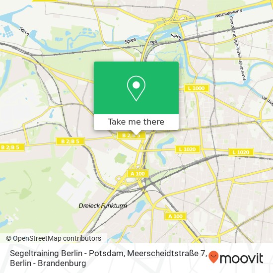 Segeltraining Berlin - Potsdam, Meerscheidtstraße 7 map