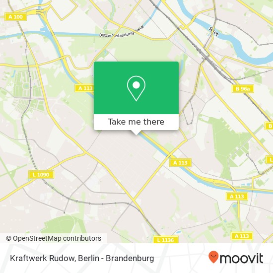 Kraftwerk Rudow map