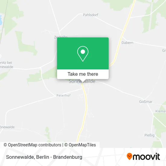 Sonnewalde map