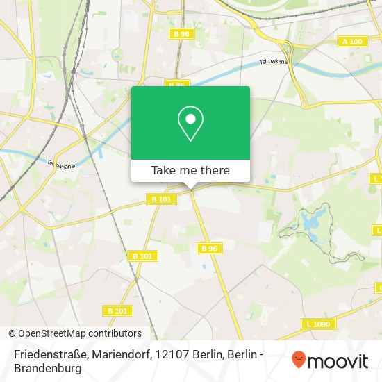 Friedenstraße, Mariendorf, 12107 Berlin map