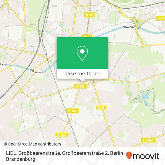 Карта LIDL, Großbeerenstraße, Großbeerenstraße 2