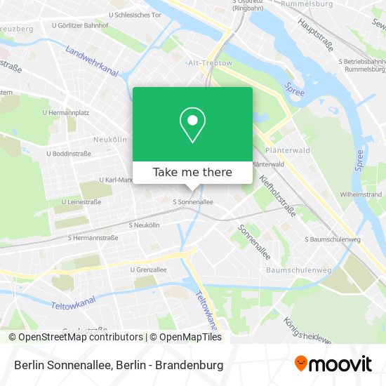 Berlin Sonnenallee map