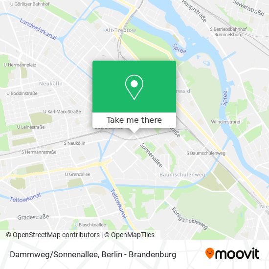 Карта Dammweg/Sonnenallee