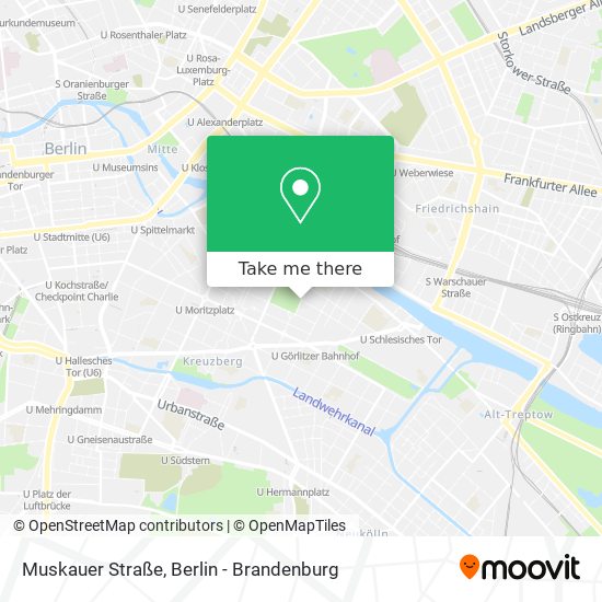 Карта Muskauer Straße