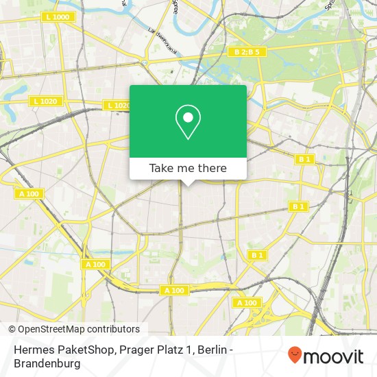 Hermes PaketShop, Prager Platz 1 map