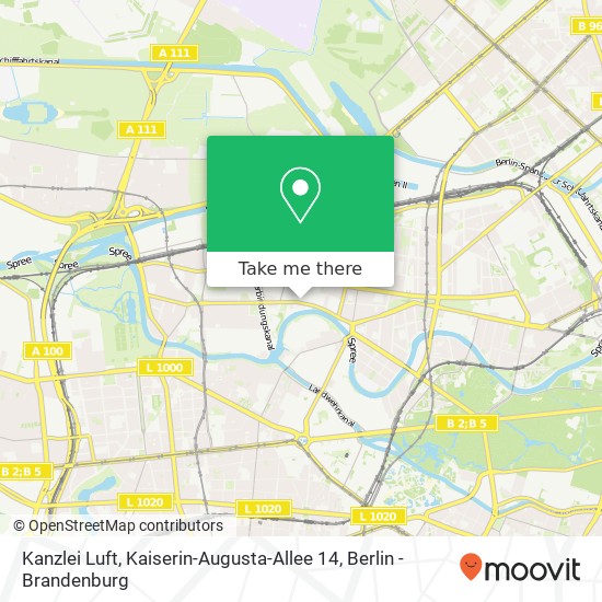 Kanzlei Luft, Kaiserin-Augusta-Allee 14 map