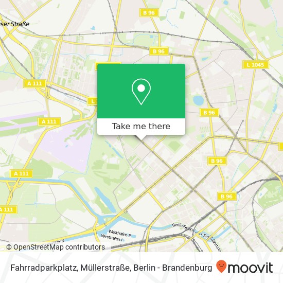 Карта Fahrradparkplatz, Müllerstraße