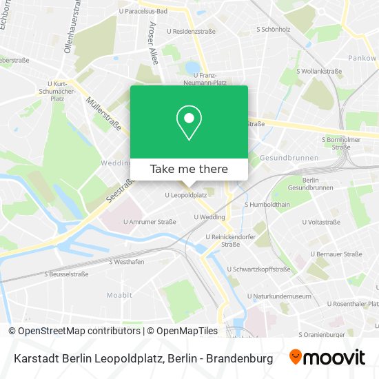 Карта Karstadt Berlin Leopoldplatz