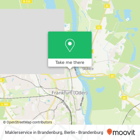 Maklerservice in Brandenburg map