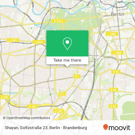 Shayan, Goltzstraße 23 map