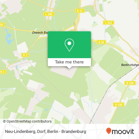 Neu-Lindenberg, Dorf map