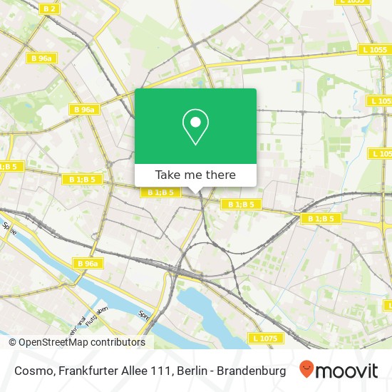 Cosmo, Frankfurter Allee 111 map