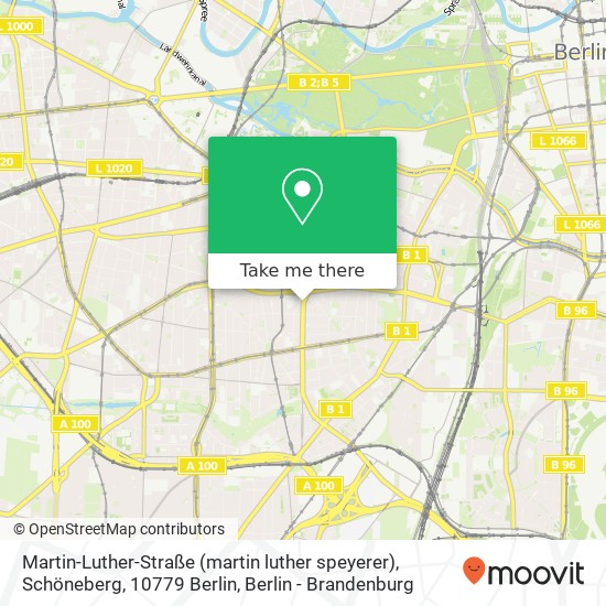 Martin-Luther-Straße (martin luther speyerer), Schöneberg, 10779 Berlin map