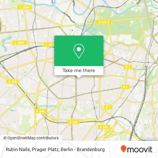 Rubin Nails, Prager Platz map