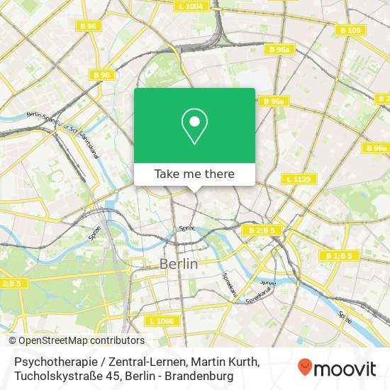 Psychotherapie / Zentral-Lernen, Martin Kurth, Tucholskystraße 45 map