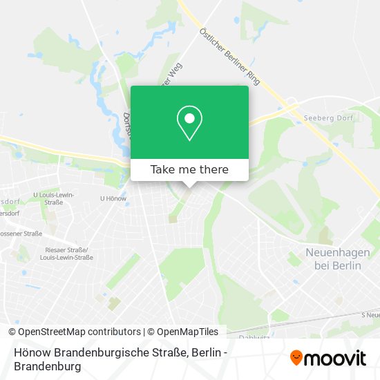 Hönow Brandenburgische Straße map