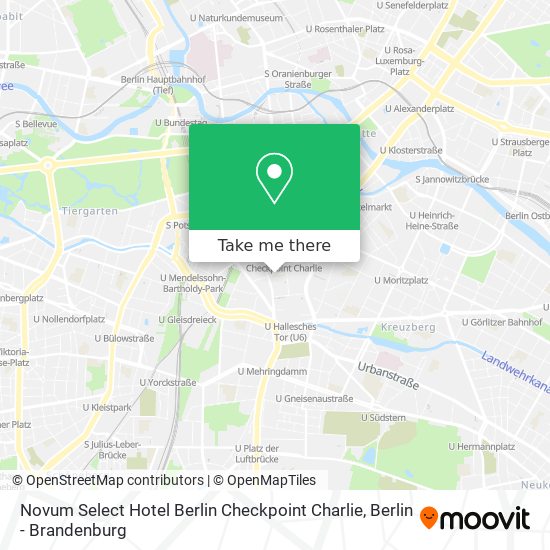 Novum Select Hotel Berlin Checkpoint Charlie map