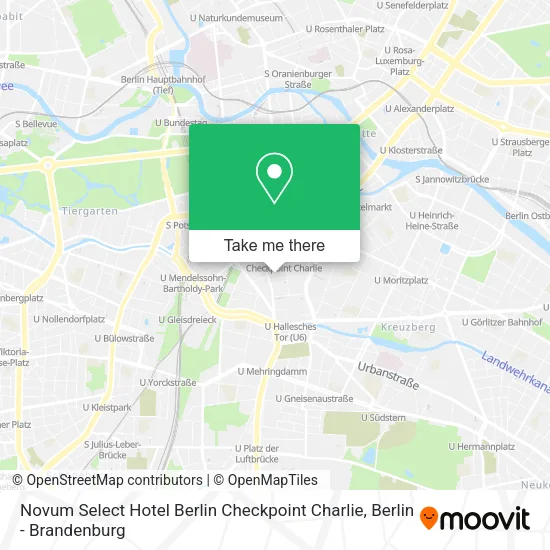 Карта Novum Select Hotel Berlin Checkpoint Charlie