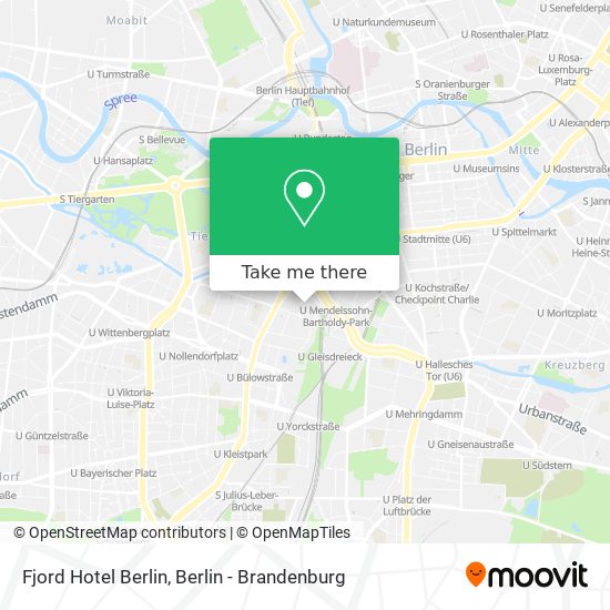 Fjord Hotel Berlin map