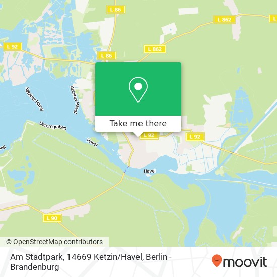 Am Stadtpark, 14669 Ketzin / Havel map
