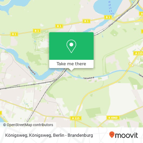 Königsweg, Königsweg map