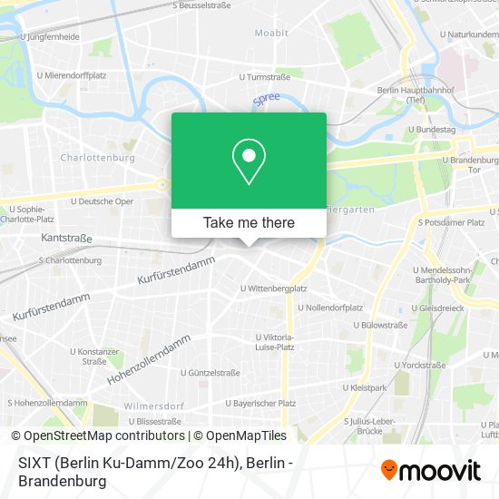 SIXT (Berlin Ku-Damm/Zoo 24h) map