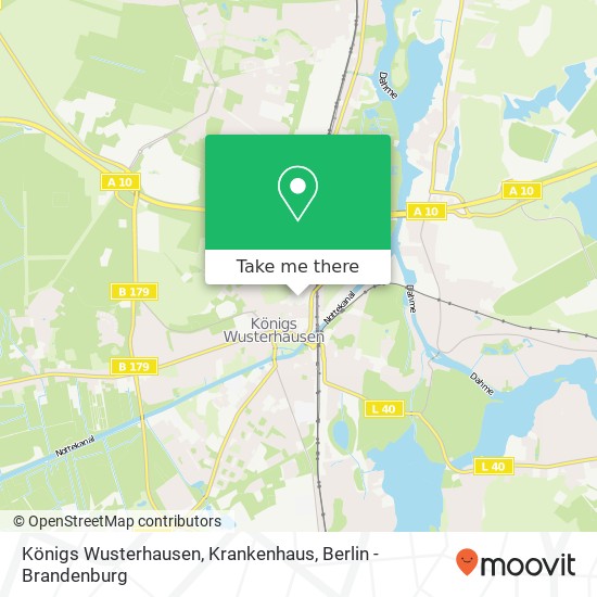 Königs Wusterhausen, Krankenhaus map