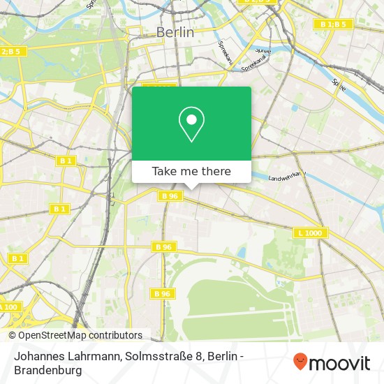 Карта Johannes Lahrmann, Solmsstraße 8