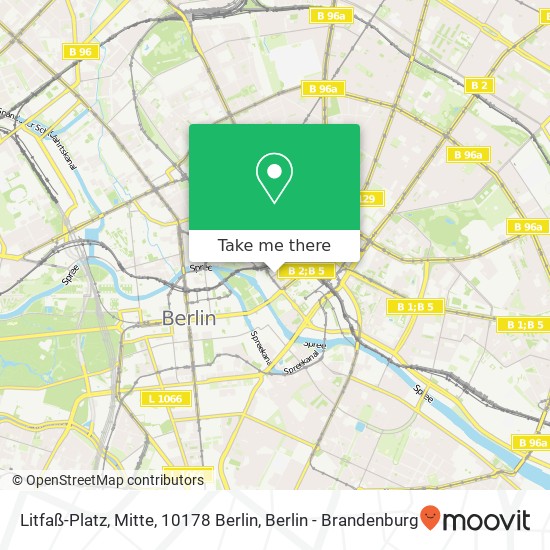 Карта Litfaß-Platz, Mitte, 10178 Berlin