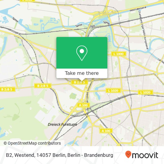 B2, Westend, 14057 Berlin map