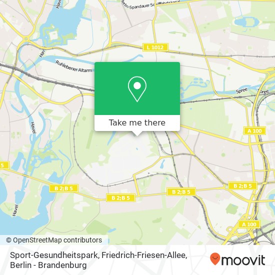 Sport-Gesundheitspark, Friedrich-Friesen-Allee map