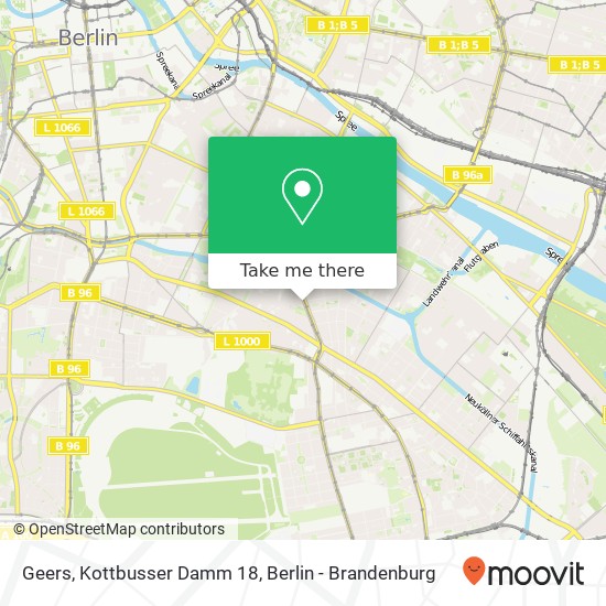 Geers, Kottbusser Damm 18 map