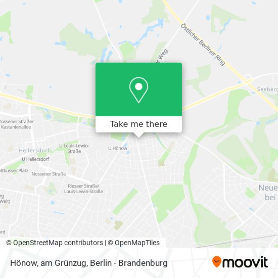 Hönow, am Grünzug map