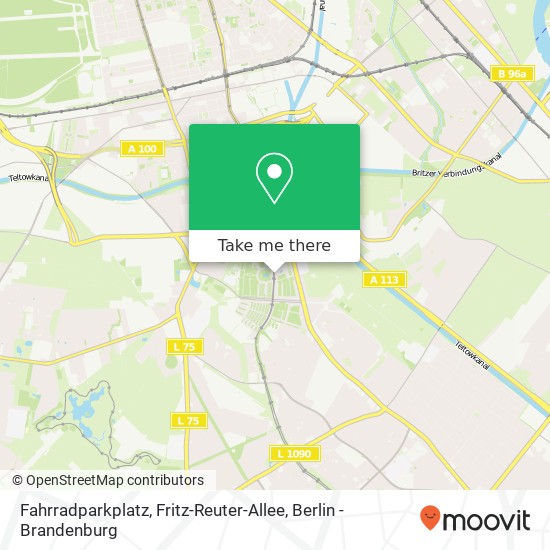 Карта Fahrradparkplatz, Fritz-Reuter-Allee