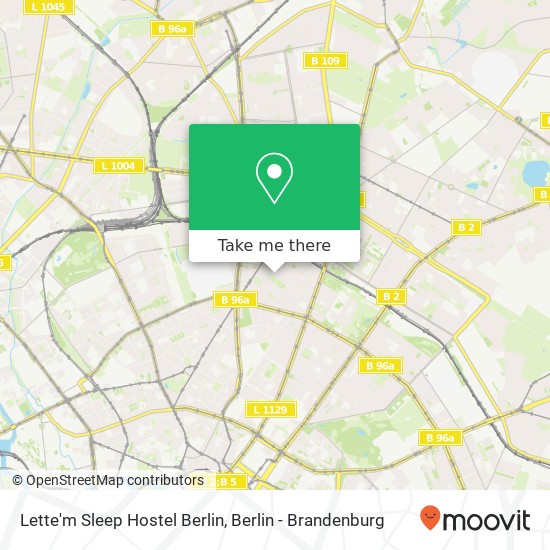 Карта Lette'm Sleep Hostel Berlin
