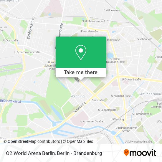 O2 World Arena Berlin map