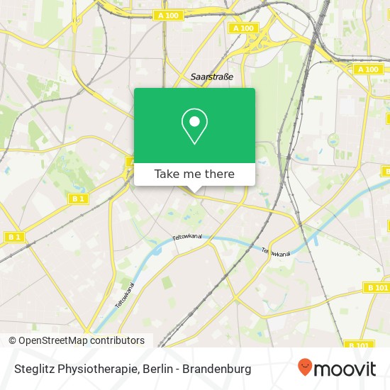 Steglitz Physiotherapie, Steglitzer Damm 1 map