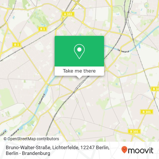 Bruno-Walter-Straße, Lichterfelde, 12247 Berlin map