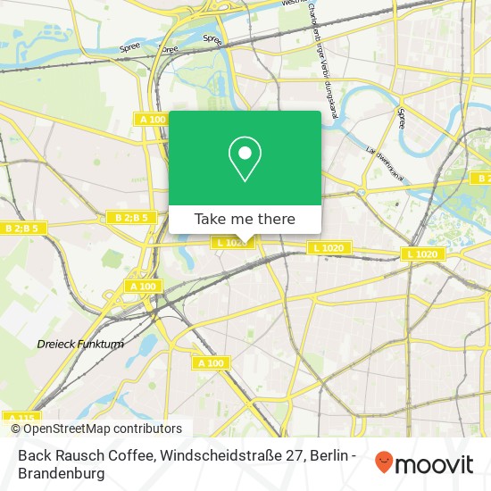 Back Rausch Coffee, Windscheidstraße 27 map