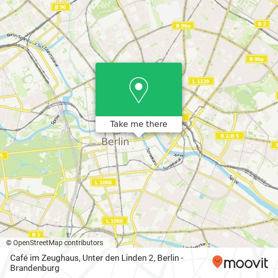 Карта Café im Zeughaus, Unter den Linden 2