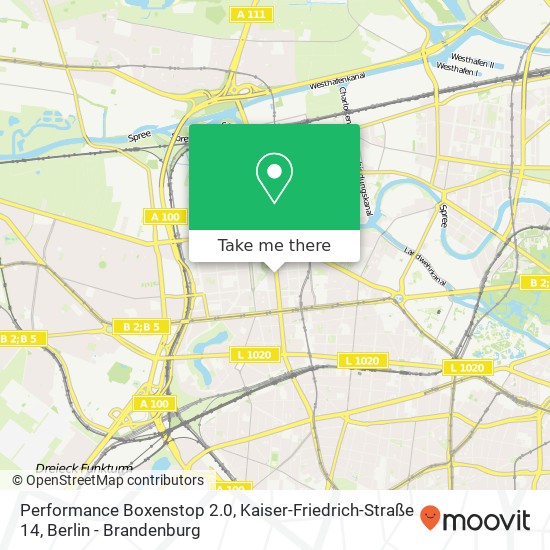 Карта Performance Boxenstop 2.0, Kaiser-Friedrich-Straße 14