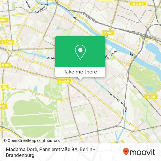 Карта Madama Dorè, Pannierstraße 9A